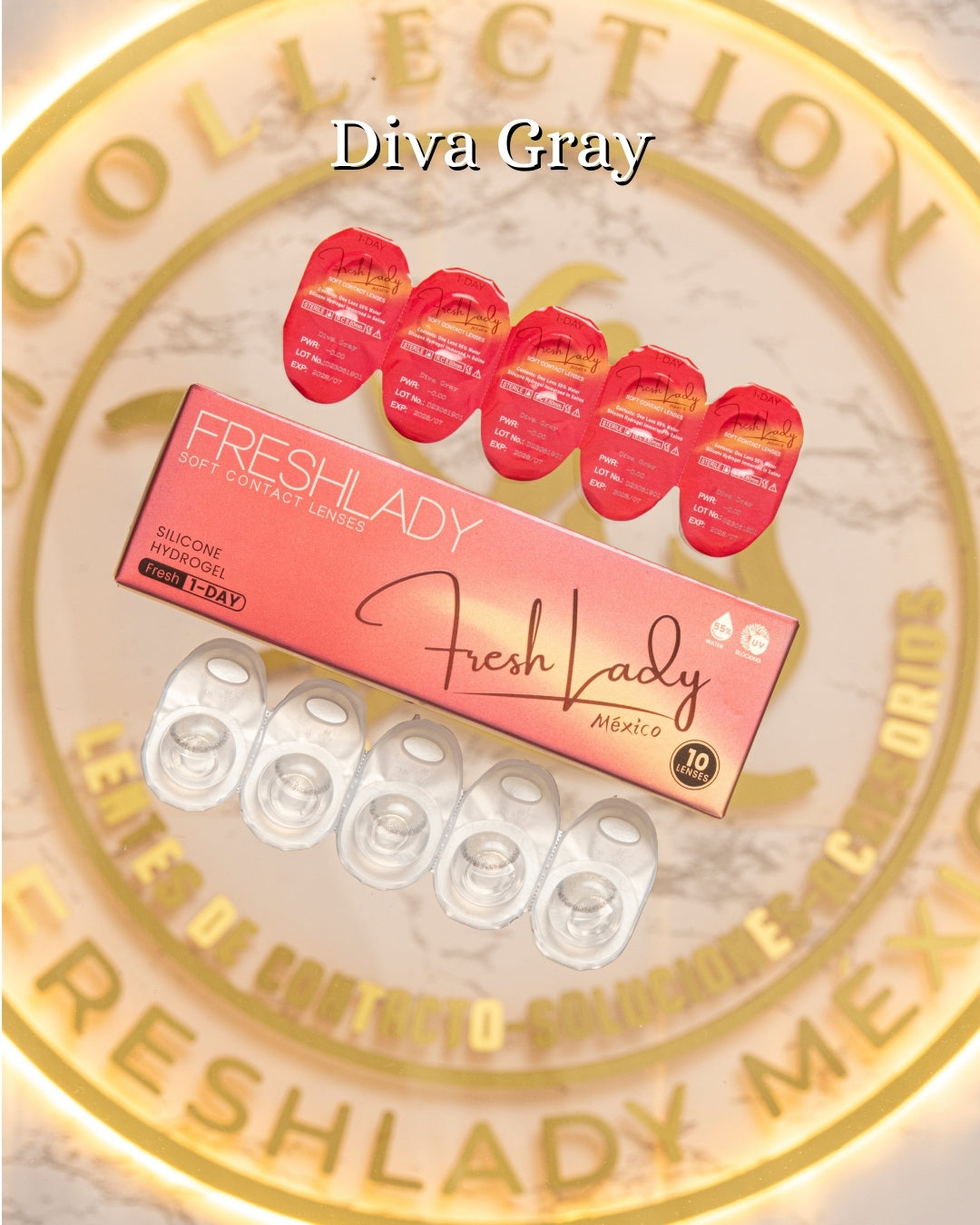 Gray: DIVA CAJA de 10 lentes