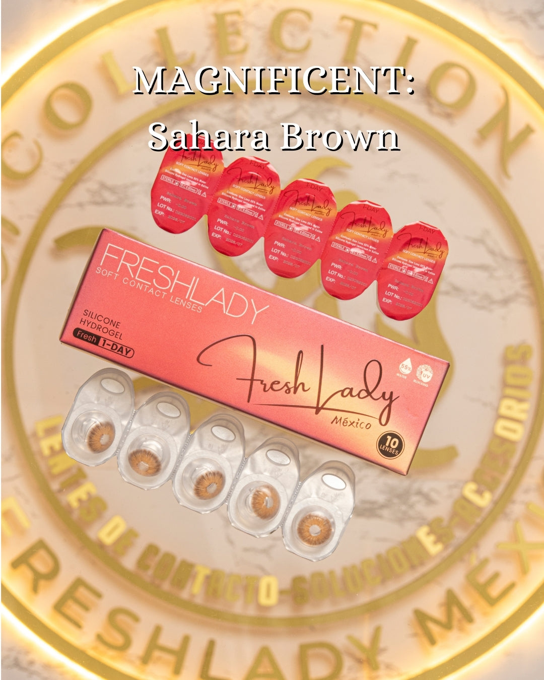 Brown Sahara: MAGNIFICENT CAJA de 10 lentes