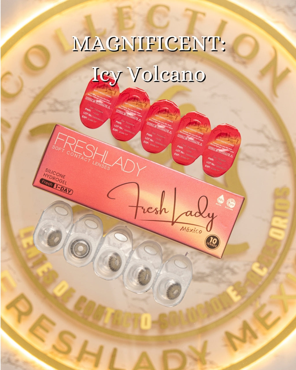 Gray Icy Volcano: MAGNIFICENT CAJA de 10 lentes