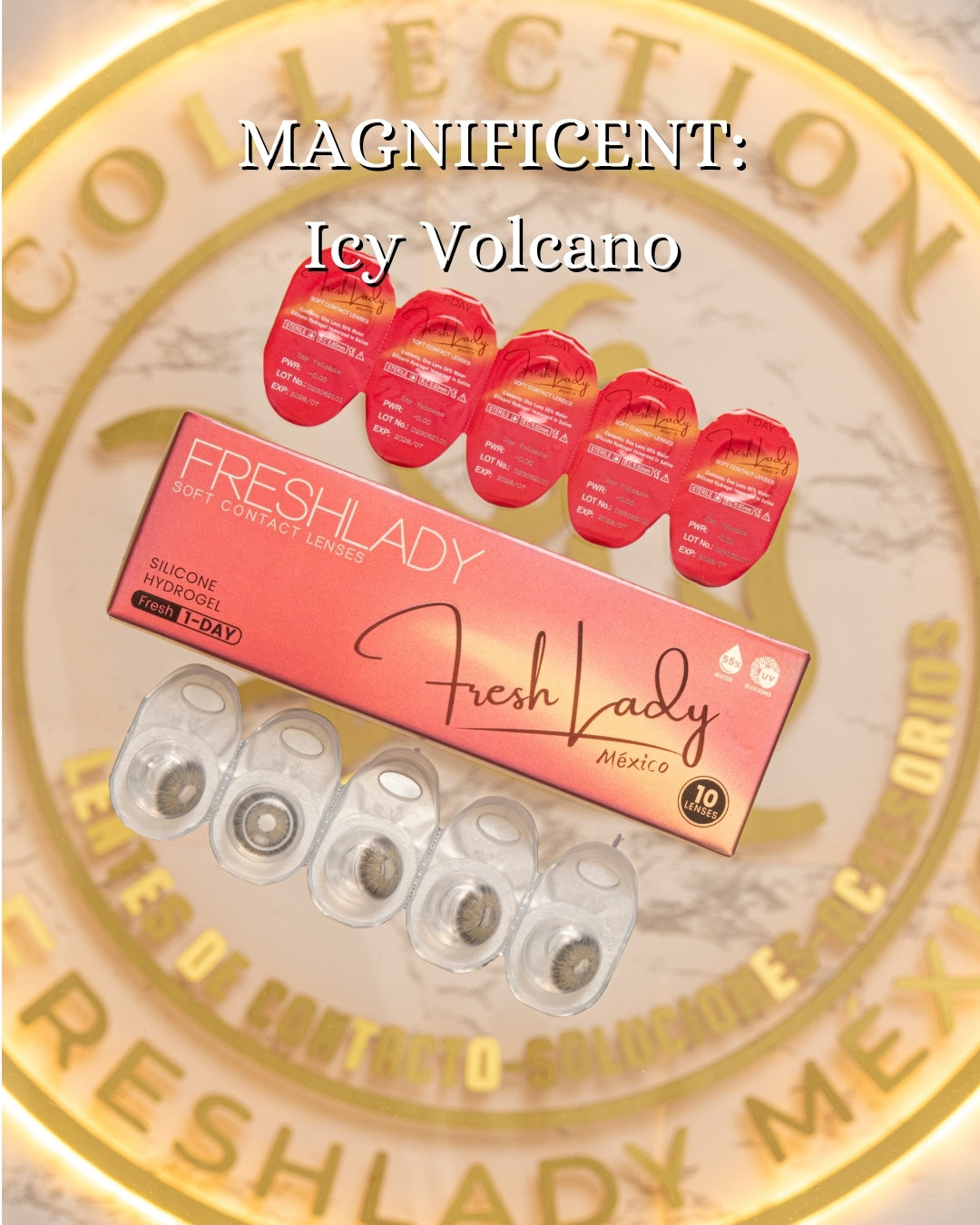 Gray Icy Volcano: MAGNIFICENT CAJA de 10 lentes