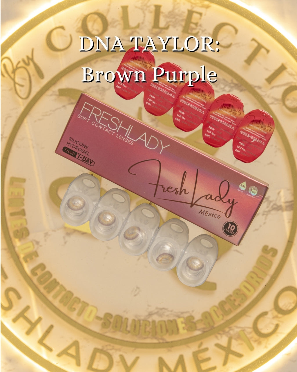 Violet Brown: DNA TAYLOR CAJA de 10 lentes