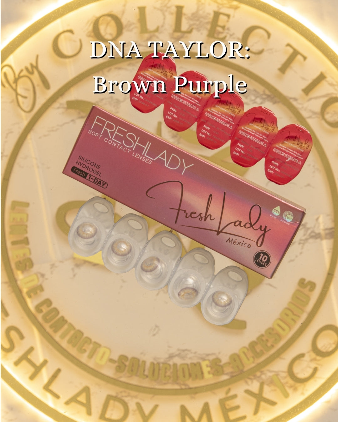 Violet Brown: DNA TAYLOR CAJA de 10 lentes