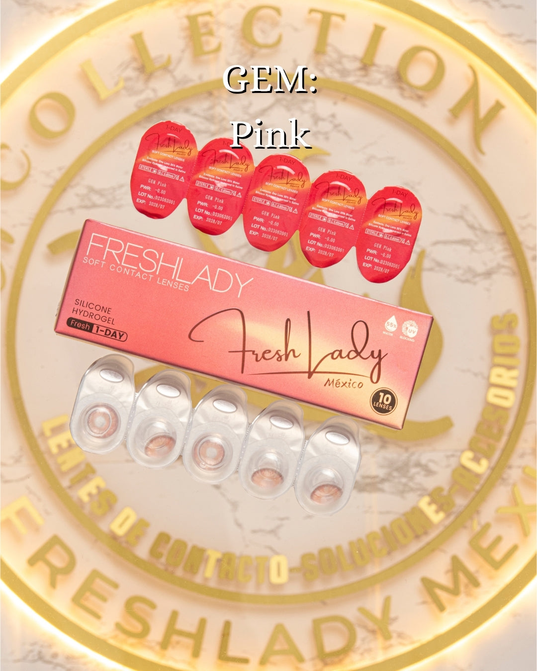 Pink: GEM CAJA de 10 lentes