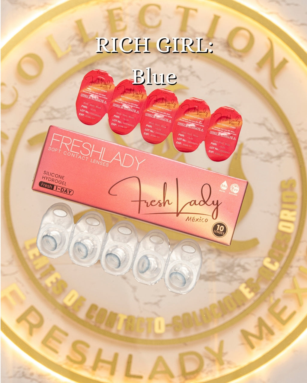 Blue: RICH GIRL CAJA de 10 lentes