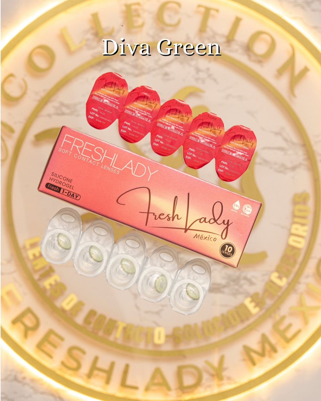 Green: DIVA CAJA de 10 lentes
