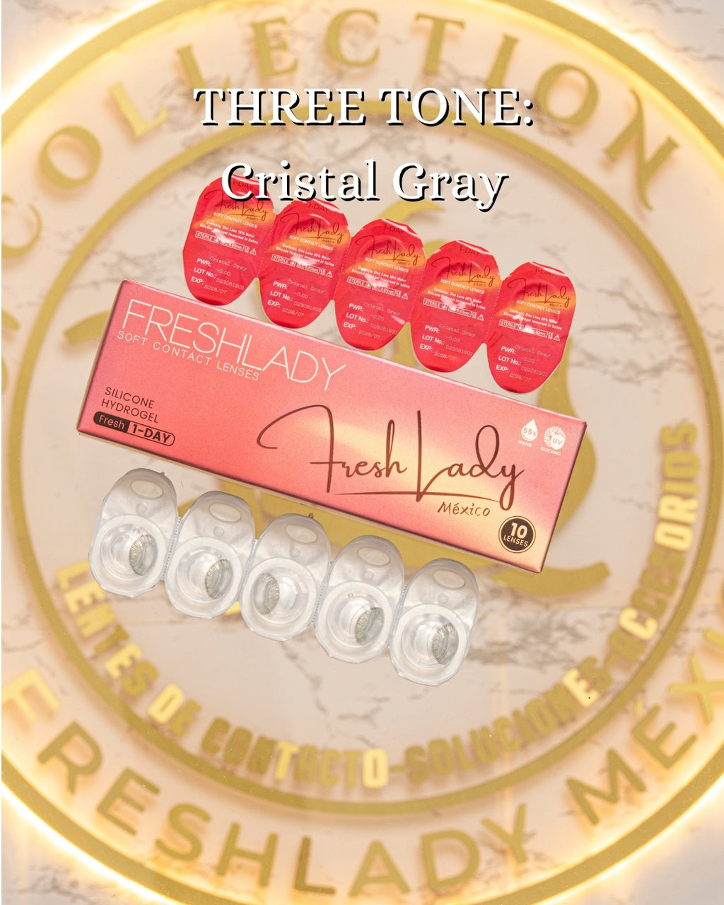 Gray Cristal: THREE TONE