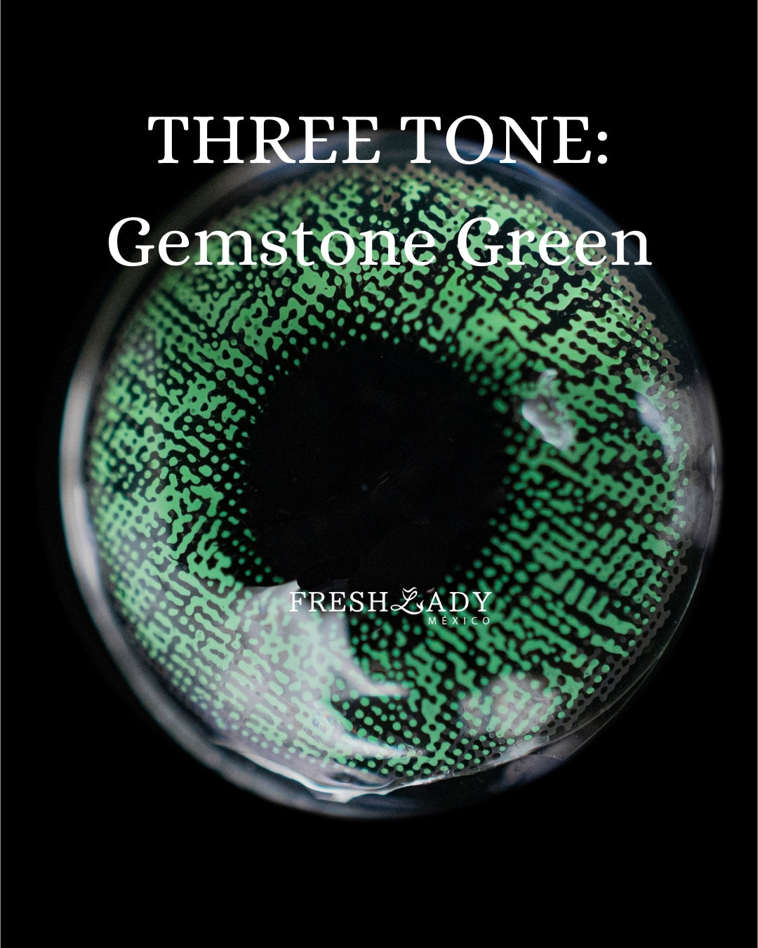 Green Gemstone: THREE TONE