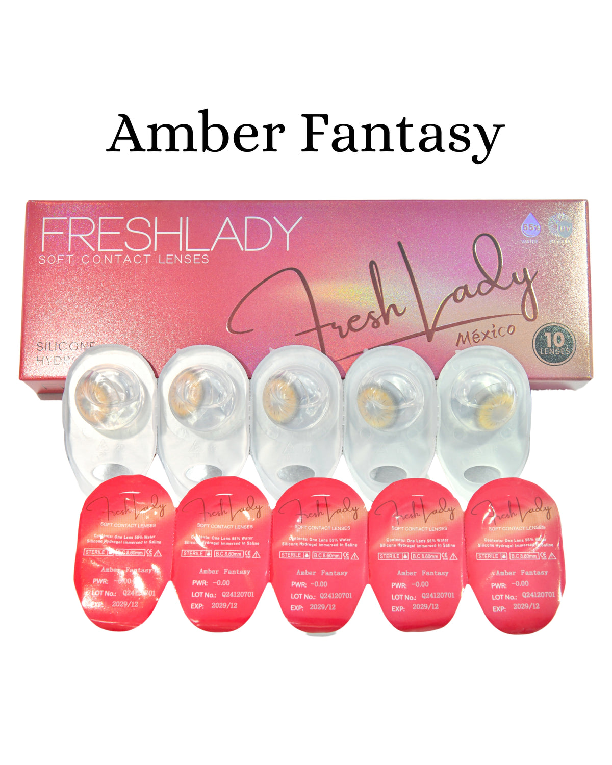 Hazel Amber Fantasy: Glorious Years CAJA de 10 lentes