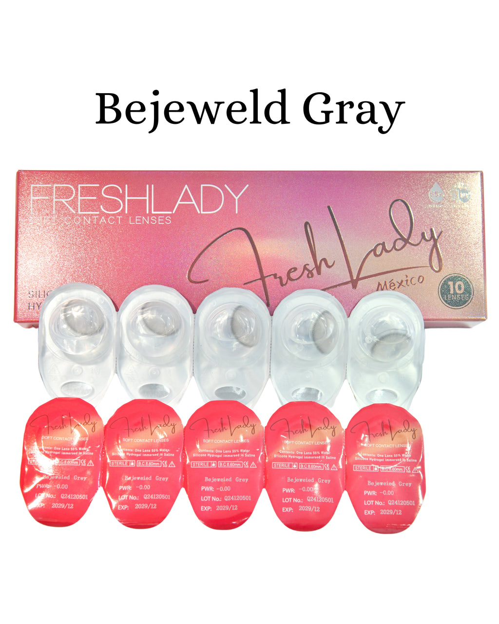 Gray: BEJEWELD CAJA de 10 lentes