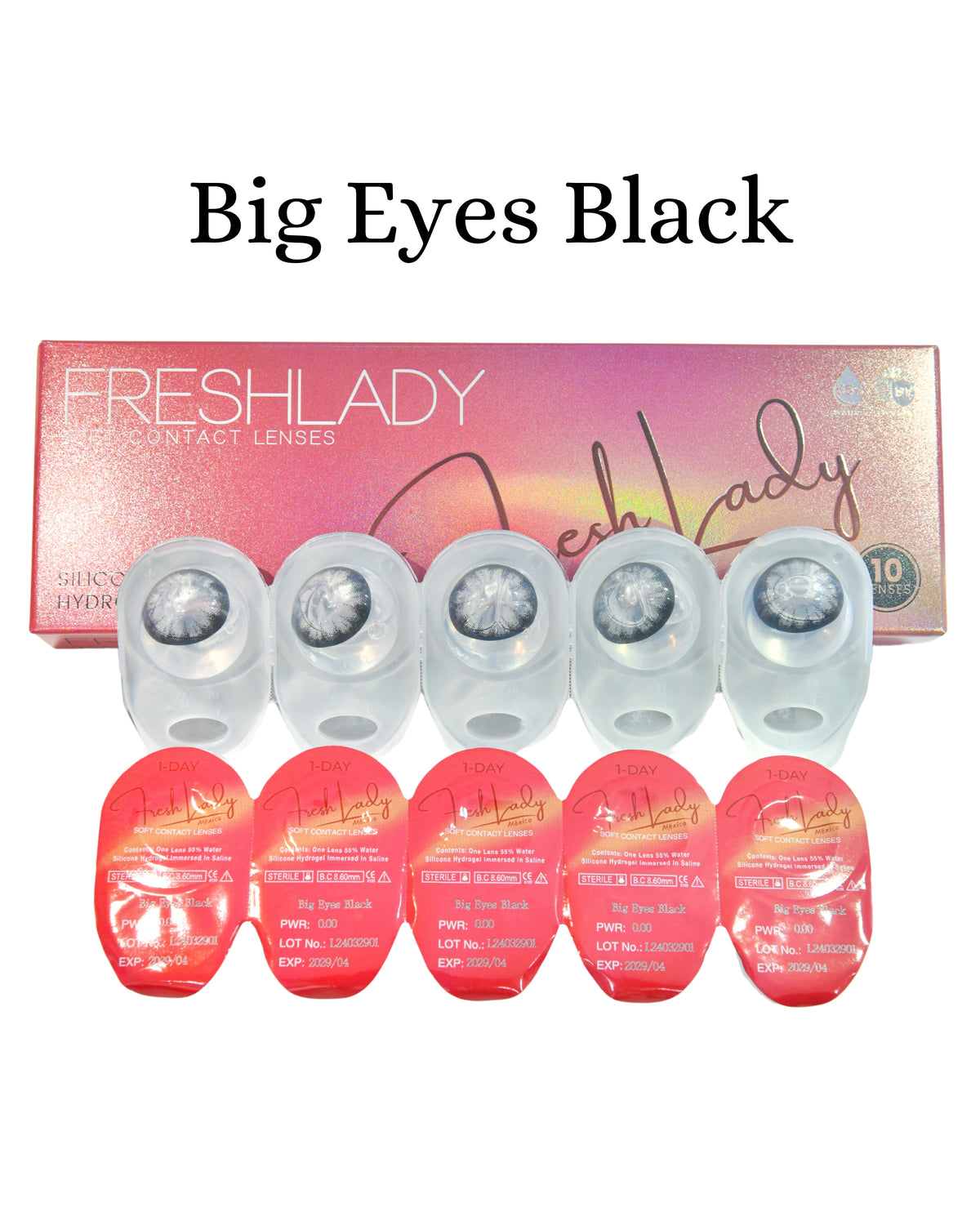 Black: BIG EYES CAJA de 10 lentes