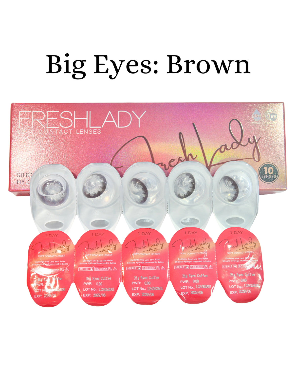 Brown Coffee: BIG EYES CAJA de 10 lentes