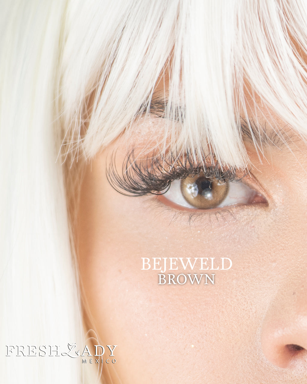 Brown: BEJEWELD CAJA de 10 lentes