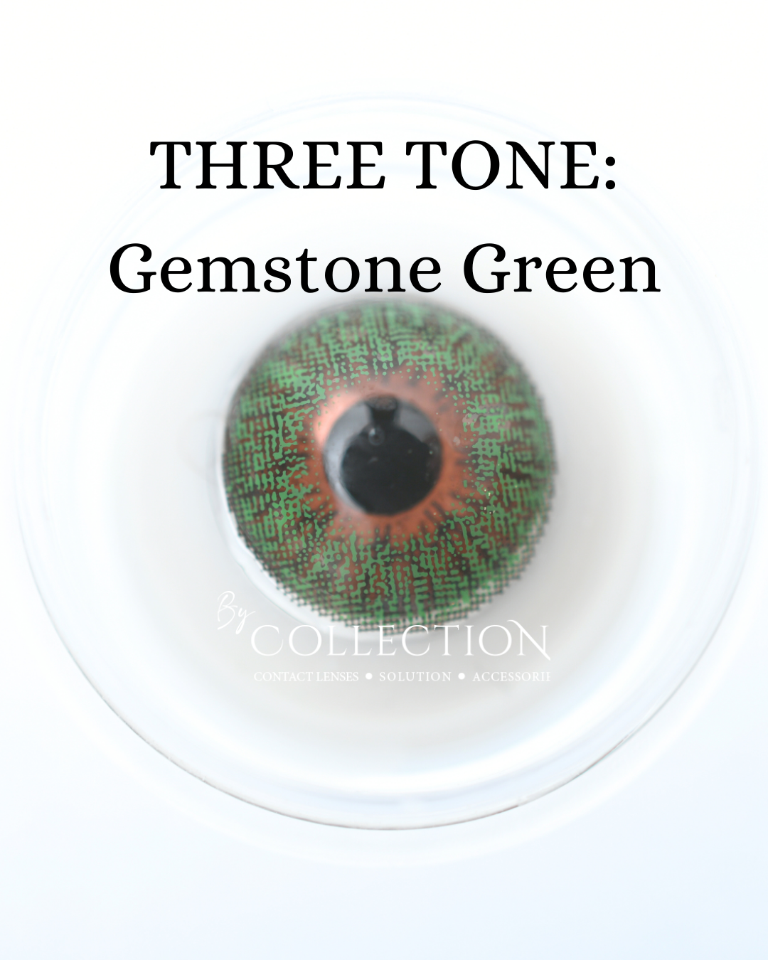 Green Gemstone: THREE TONE