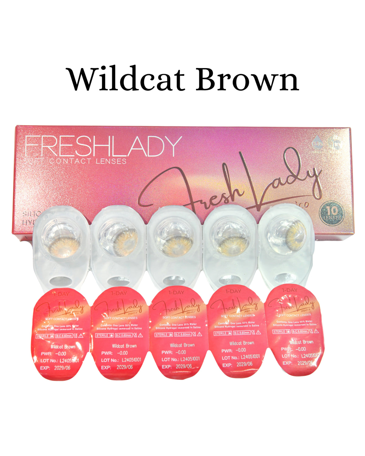 Brown: WILDCAT CAJA de 10 lentes